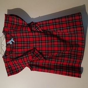Draper James plaid blouse